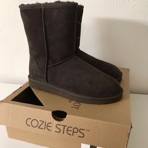 Cozie steps brown boots